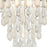 ELK Lighting Morning Frost 4-Light Flush, Silver/Clear /Frosted Drops