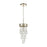 ELK Lighting Morning Frost 1-Light Mini Pendant, Silver/Clear