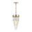 ELK Lighting Morning Frost 1-Light Mini Pendant, Silver/Clear
