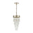 ELK Lighting Morning Frost 1-Light Mini Pendant, Silver/Clear