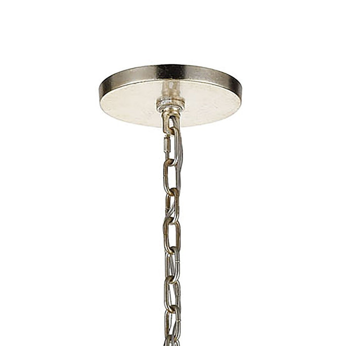 ELK Lighting Morning Frost Chandelier, Silver/Clear