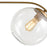 ELK Lighting Collective 3-Light Island Light, Satin Brass/Clear Glass
