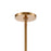 ELK Lighting Collective 5-Light Chandelier, Satin Brass/Clear Glass