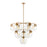 ELK Lighting Collective 10-Light Chandelier, Satin Brass/Clear Glass