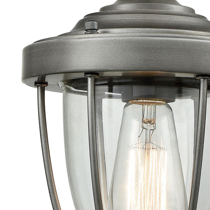 ELK Lighting Sturgis 1-Light Mini Pendant, Clear Blown
