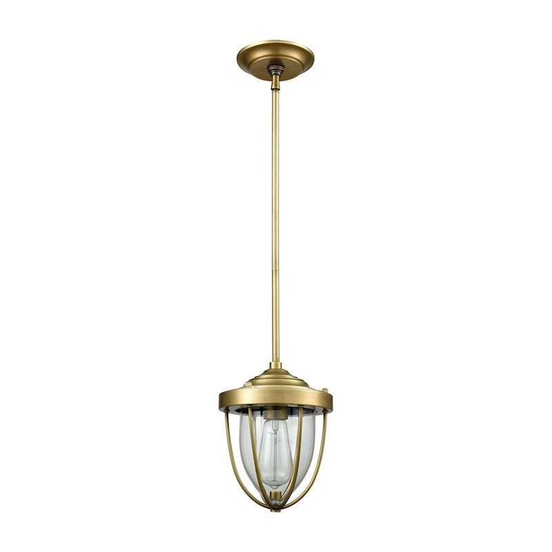 ELK Lighting Sturgis 1-Light Mini Pendant, Clear Blown