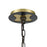 ELK Lighting Janis 1-Light Pendant, Aged Bronze and Aged Brass