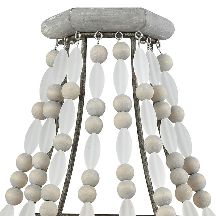 ELK Lighting Summerton 2-Light Sconce, Gray & Malted Rust/Strung Beads