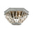 ELK Lighting Summerton 3-Light Flush, Gray & Malted Rust/Strung Beads