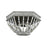 ELK Lighting Summerton 3-Light Flush, Gray & Malted Rust/Strung Beads