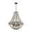 ELK Lighting Summerton Chandelier, Gray & Rust/Strung Beads