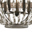 ELK Lighting Summerton Chandelier, Gray & Rust/Strung Beads