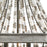 ELK Lighting Summerton Chandelier, Gray & Rust/Strung Beads