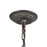 ELK Lighting Summerton Chandelier, Gray & Rust/Strung Beads
