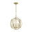 ELK Lighting Loughton Chandelier, Golden Silver