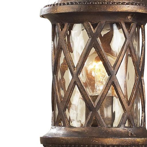 ELK Lighting Barrington Gate 1-Light Outdoor Wall, Hazelnut
