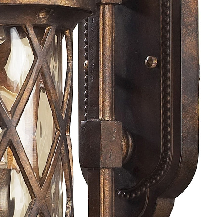 ELK Lighting Barrington Gate 1-Light Outdoor Wall, Hazelnut