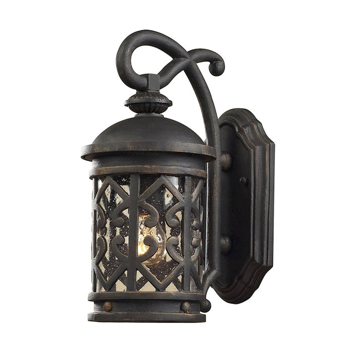 ELK Lighting Tuscany Coast 1-Light Outdoor Wall Lantern, Charcoal