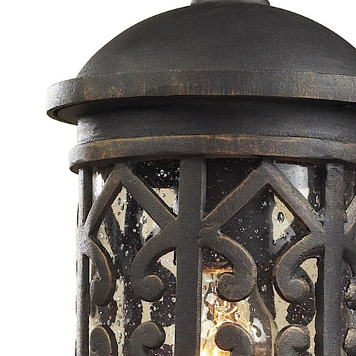 ELK Lighting Tuscany Coast 1-Light Outdoor Wall Lantern, Charcoal