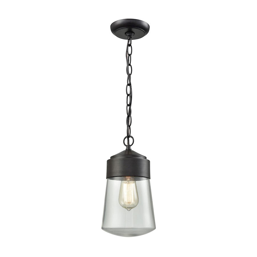 ELK Lighting Mullen Gate 1-Light Outdoor Pendant, Oil Rubbed Bronze