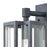 ELK Lighting Bianca 1-Light Sconce, Aged Zinc/Clear