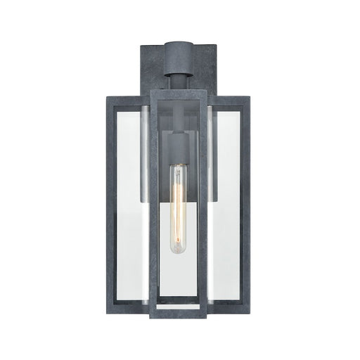 ELK Lighting Bianca 1-Light Sconce, Aged Zinc/Clear