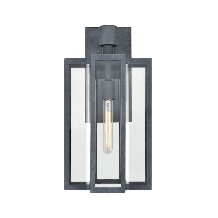 ELK Lighting Bianca 1-Light Sconce, Aged Zinc/Clear