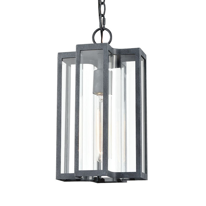 ELK Lighting Bianca 1-Light Hanging, Aged Zinc/Clear