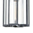 ELK Lighting Bianca 1-Light Hanging, Aged Zinc/Clear