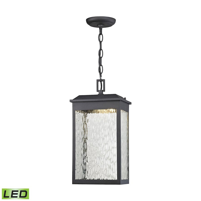 ELK Lighting Newcastle 1-Light Outdoor Pendant, Black, LED