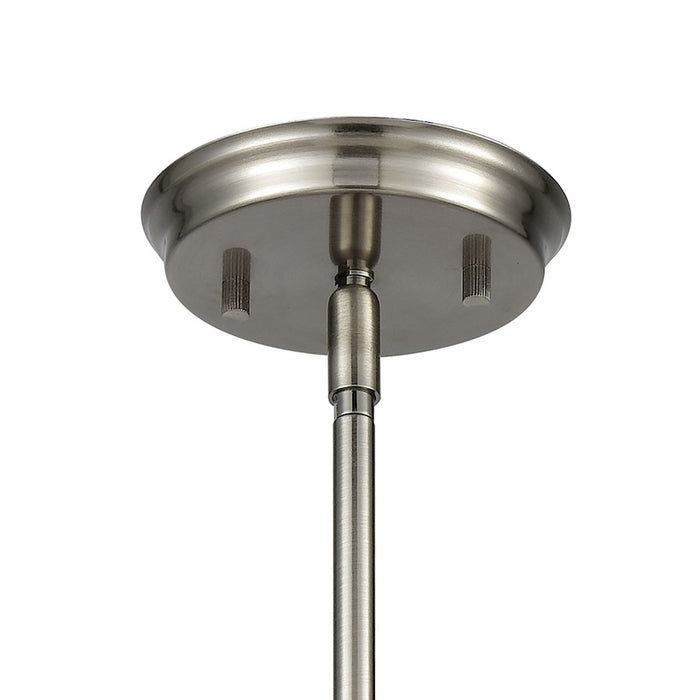 ELK Lighting Urban Form Mini Pendant, Nickel/Concrete & Metal Cage