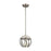 ELK Lighting Urban Form Mini Pendant, Nickel/Concrete & Metal Cage
