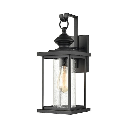 ELK Lighting Minersville 1-Light Outdoor Sconce, Black/Speckled