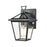 ELK Lighting Main Street Outdoor Sconce, Black/Clear Glass
