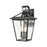 ELK Lighting Main Street Outdoor Sconce, Black/Clear Glass
