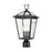 ELK Lighting Main Street 3-Light Outdoor Post Mount, Black/Clear Glass