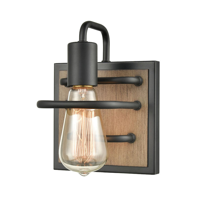 ELK Lighting Copley Wall Sconce Light, Matte Black and Aspen