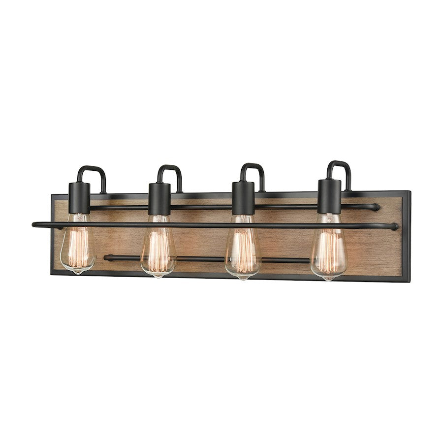 ELK Lighting Copley Vanity Light, Matte Black and Aspen