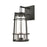ELK Lighting Crofton 2-Light Outdoor Sconce, Charcoal/Clear Glass