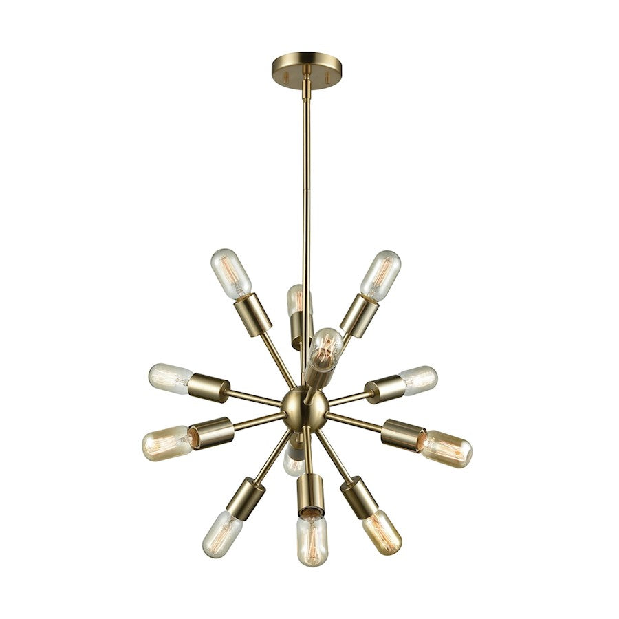 ELK Lighting Delphine 12-Light Chandelier, Black