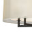 ELK Lighting Ashland 5-Light Chandelier, Black/Organza White