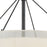 ELK Lighting Ashland 5-Light Chandelier, Black/Organza White