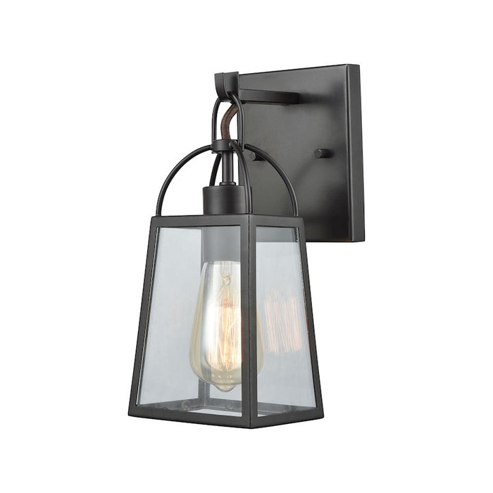 ELK Lighting Barnside Wall Sconce Lamp, Bronze/Clear Panels