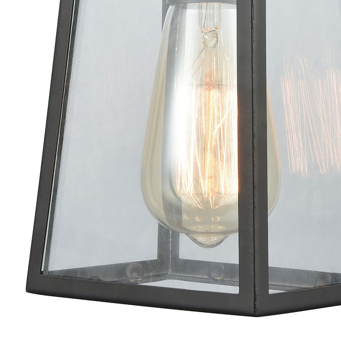 ELK Lighting Barnside Wall Sconce Lamp, Bronze/Clear Panels