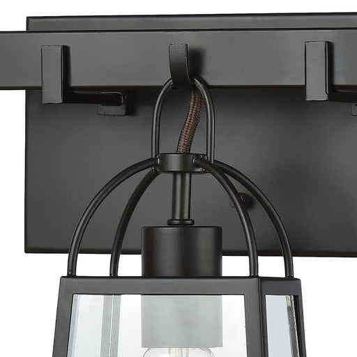ELK Lighting Barnside Lamp, Bronze/Clear Panels