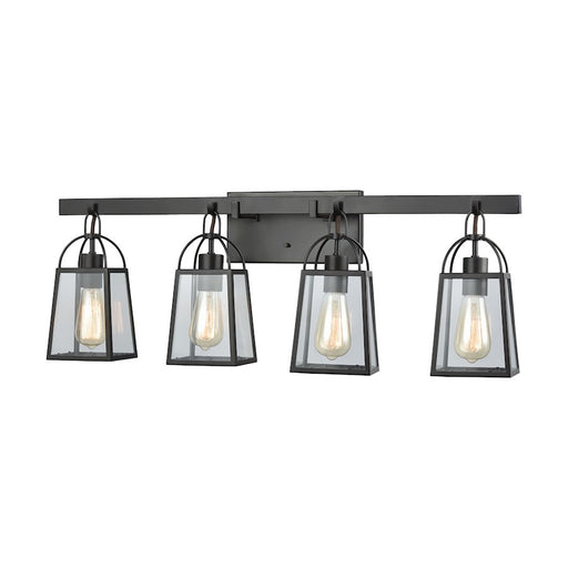 ELK Lighting Barnside Lamp, Bronze/Clear Panels