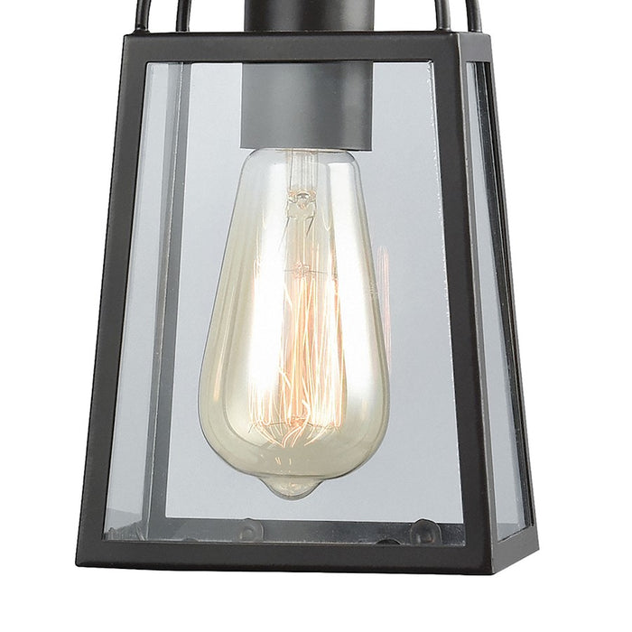 ELK Lighting Barnside Lamp, Bronze/Clear Panels