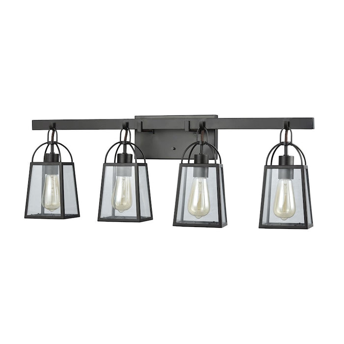 ELK Lighting Barnside Lamp, Bronze/Clear Panels