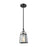 ELK Lighting Barnside 1-Light Mini Pendant, Bronze/Clear Panels