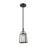 ELK Lighting Barnside 1-Light Mini Pendant, Bronze/Clear Panels